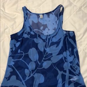 Blue blouse tank top
